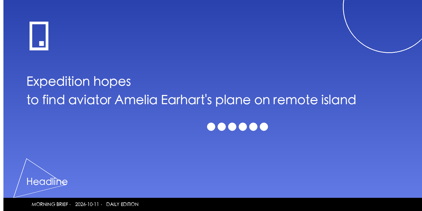 Expedition hopes to find aviator Amelia Earhart's plane on remote island