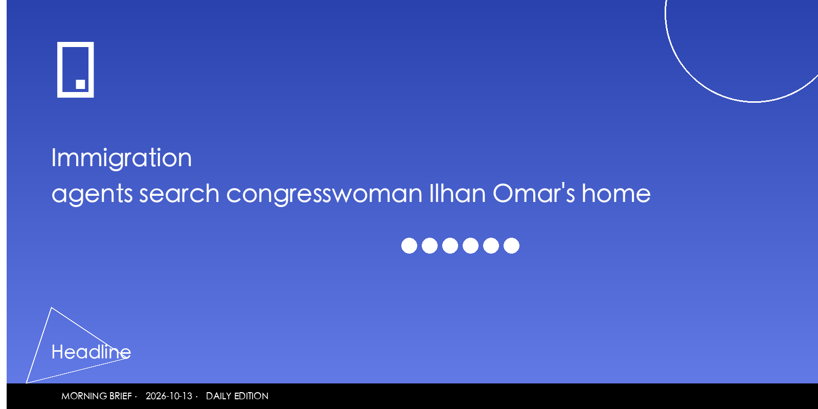 Immigration agents search congresswoman Ilhan Omar's home